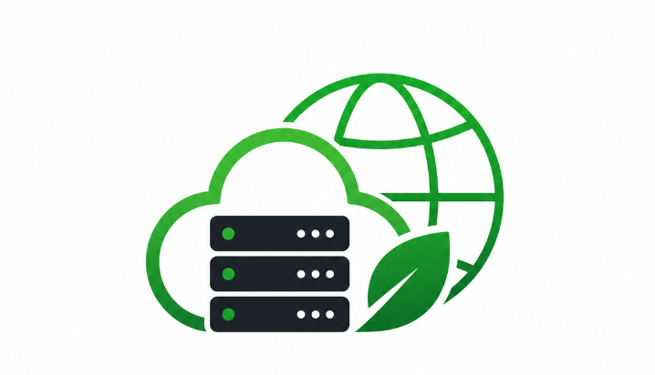 N Tech Green Global cloud and server logo